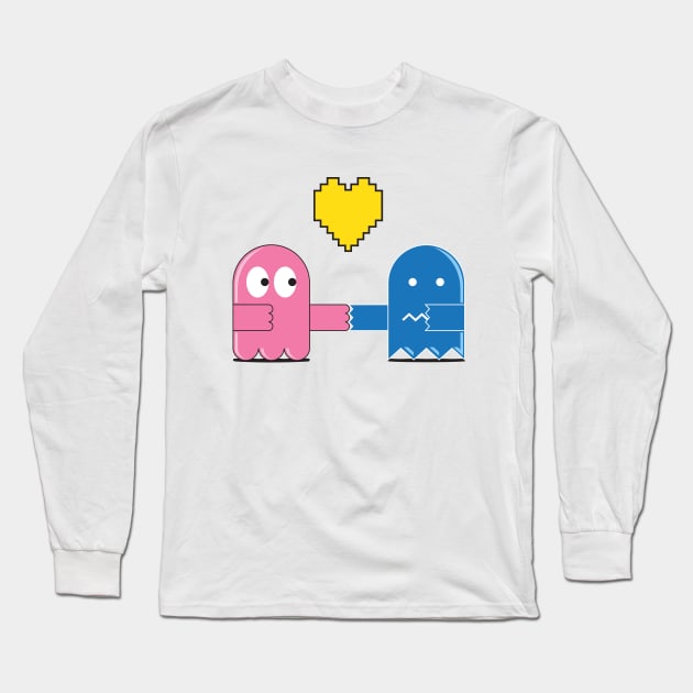 Ghost in the Pacman's shell Long Sleeve T-Shirt by Aefe